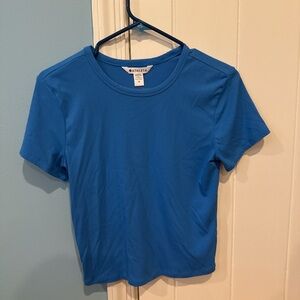 Athleta Vibrant Blue Short Sleeve Tee